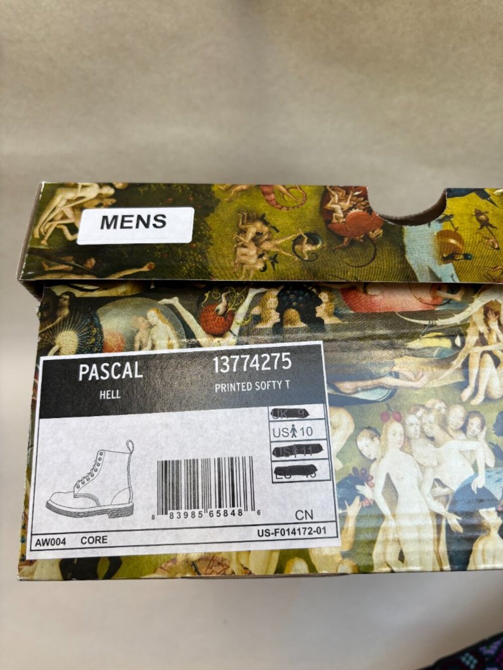 ~RARE~ Authentic Dr. Marten x Hieronymous Bosch Pascal Hell Boots sz m10 w11 - Picture 10 of 12
